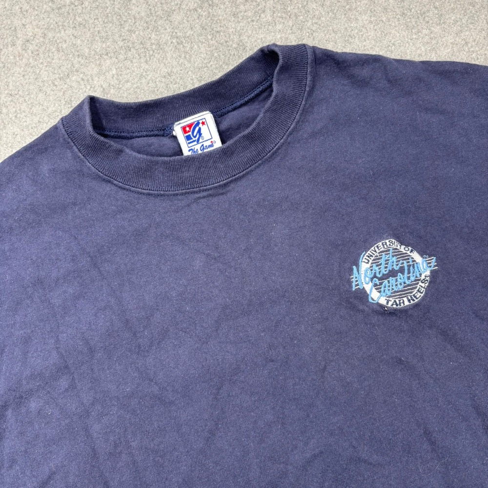 Vintage‎ 90s UNC North Carolina Tar Heels Long Sleeve T Shirt Mens XL Blue USA